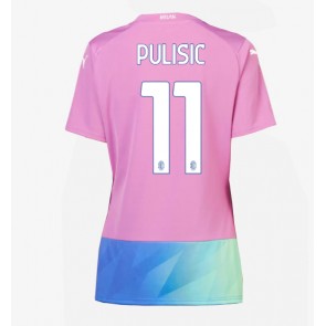 AC Milan Christian Pulisic #11 Tredje trøje Dame 2023-24 Kort ærmer
